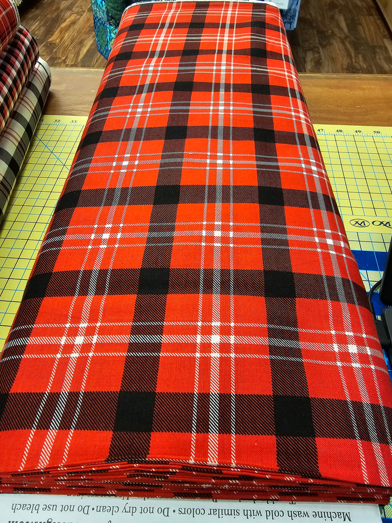 Into The Woods Tartan Red