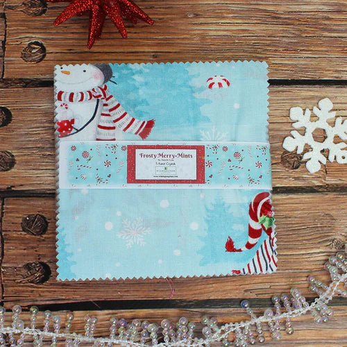 Frosty Merry Mints 5 Karat Crystals 42 - 5" squares