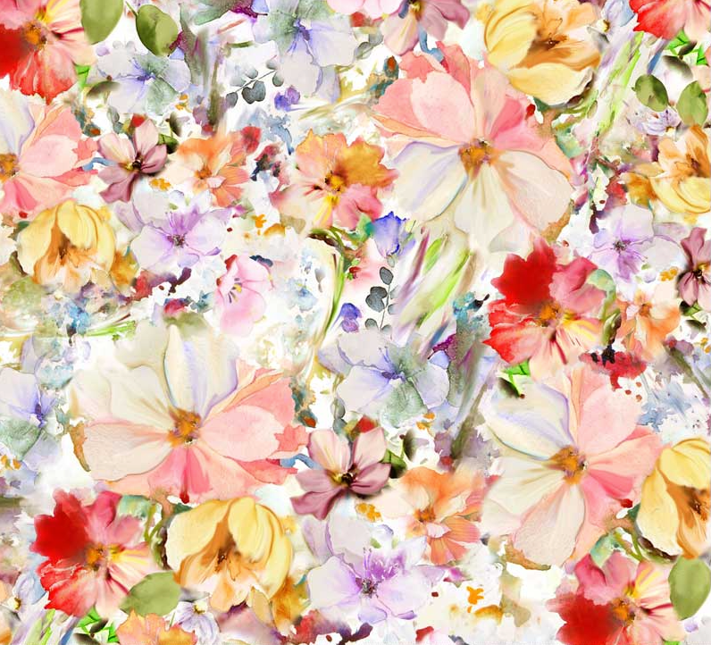 Arabesque Wide 108" Multicolor Yardage