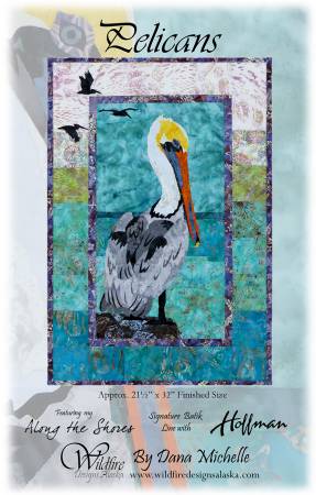 Along the Shores Pelicans Pattern