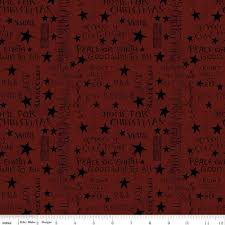 Christmas Words- Red