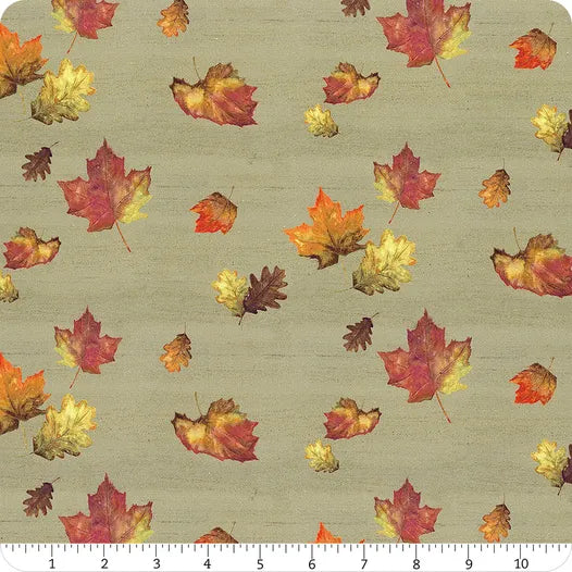 Fall Barn Quilts Leaf Toss Clay