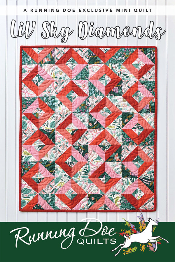 Lil' Sky Diamonds Mini Quilt Pattern