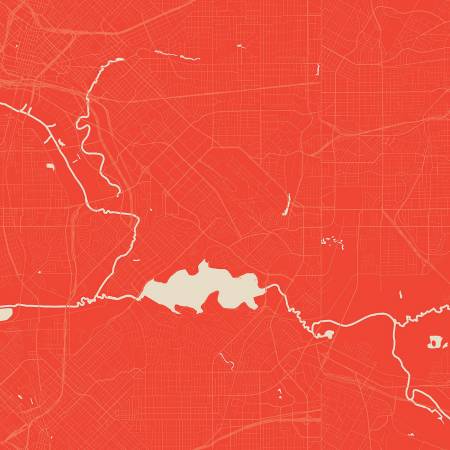 Destinations Map - Red