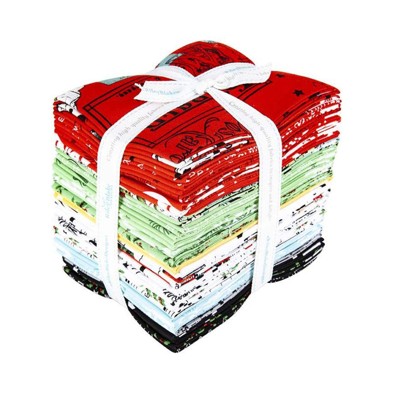 Riley Blake fat quarter bundle 30 pcs All About Christmas