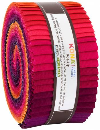2-1/2in Strips Kona Cotton Birds of Paradise Palette 40pcs/bundle