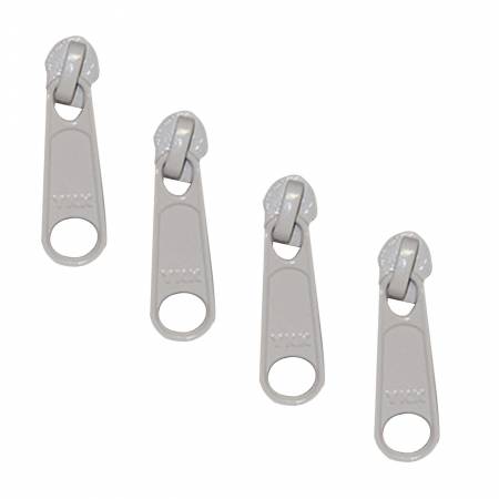 6 Large Tab Zipper Slides Pearl