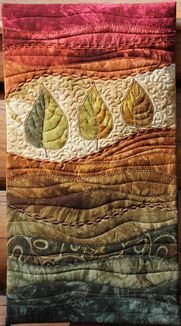 Autumn Leaves Quilted Wall Hanging  Kit