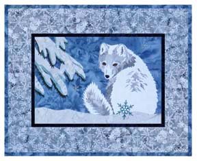 Alaskan Arctic Arctic Fox Individual Wallhanging Laser Kit with Pattern