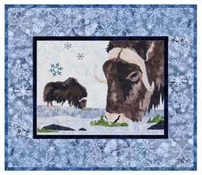 Alaskan Arctic Musk Ox Individual Wallhanging Laser Kit with Pattern