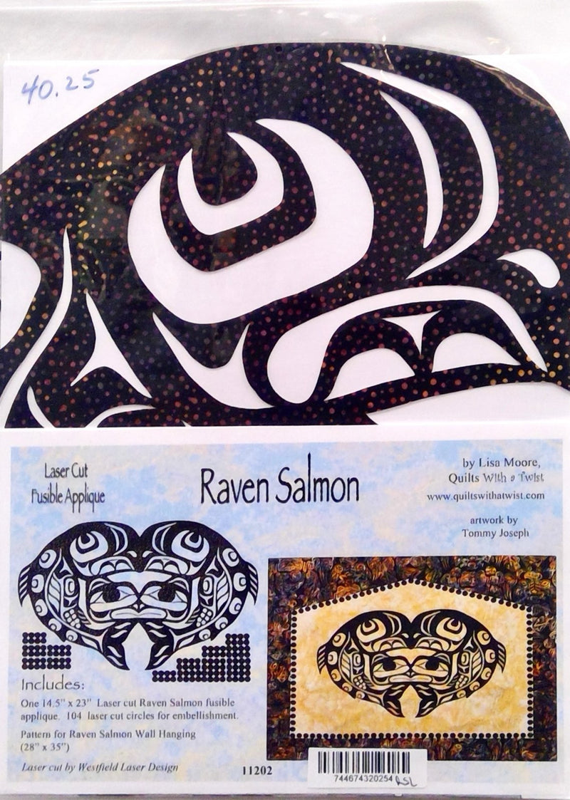 Raven Salmon Laser Cut