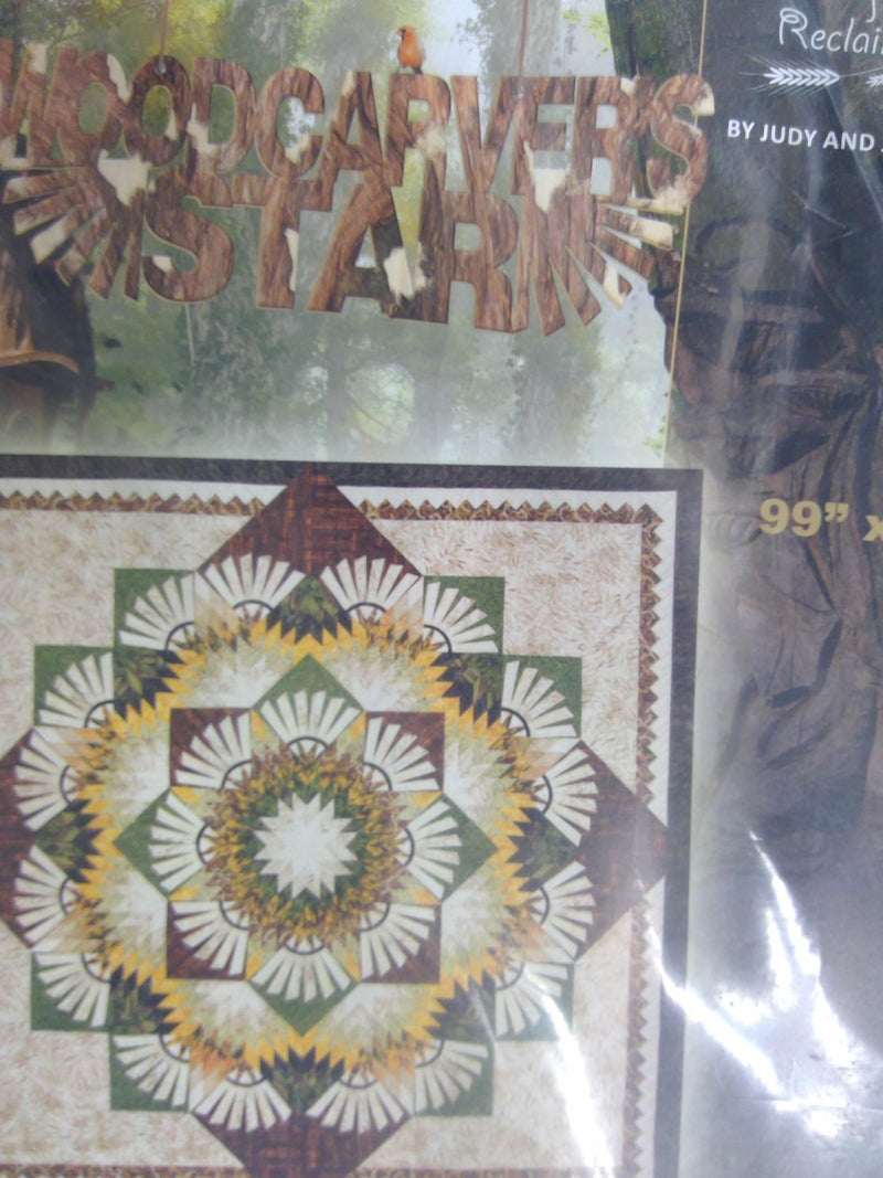 Woodcarver's Star by Quiltworx  99" x 99"